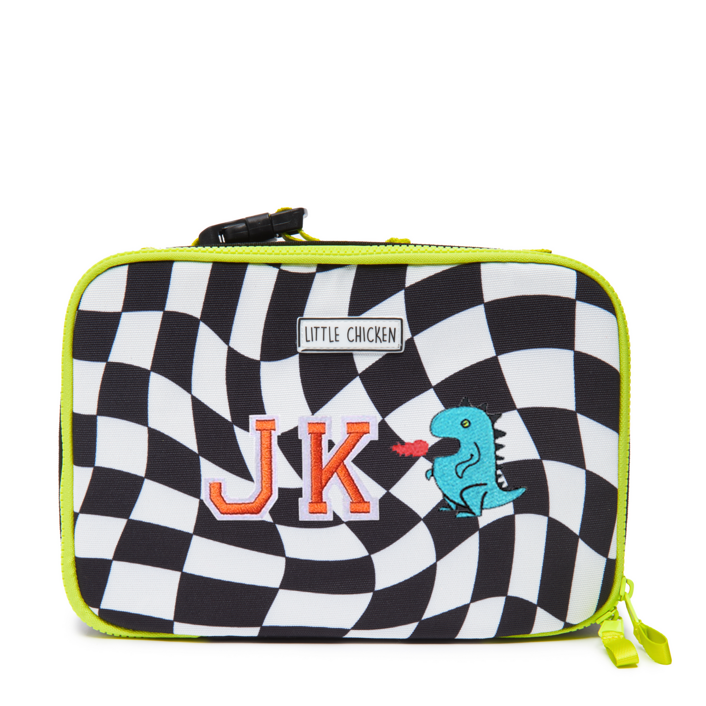 Customizable Lunch Box - Black & White Checkered