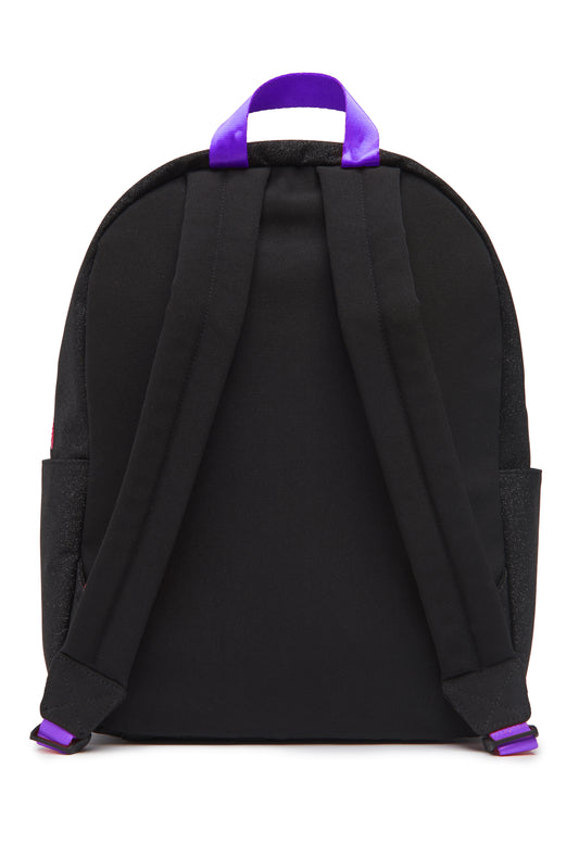 Customizable Backpack - Black Glitter With Patches