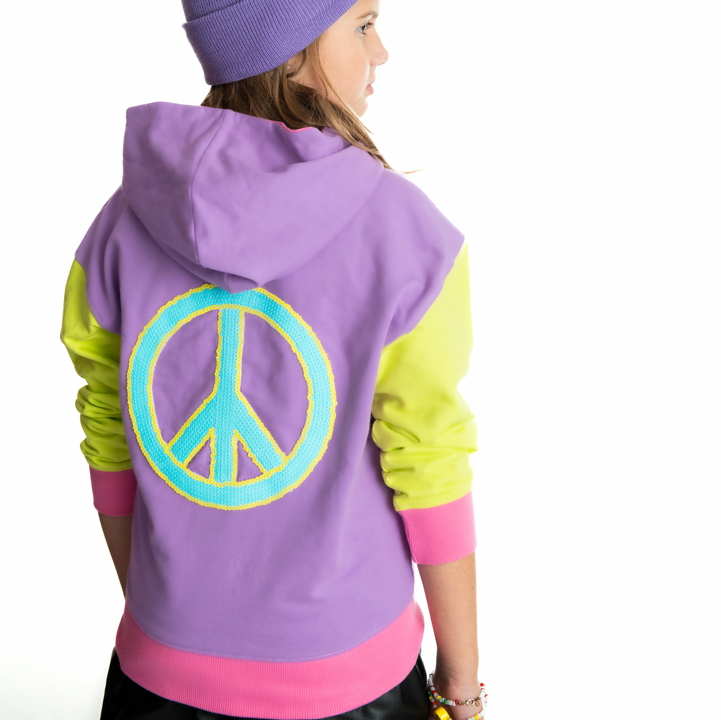 Customizable Zip Hoodie - Colorblock
