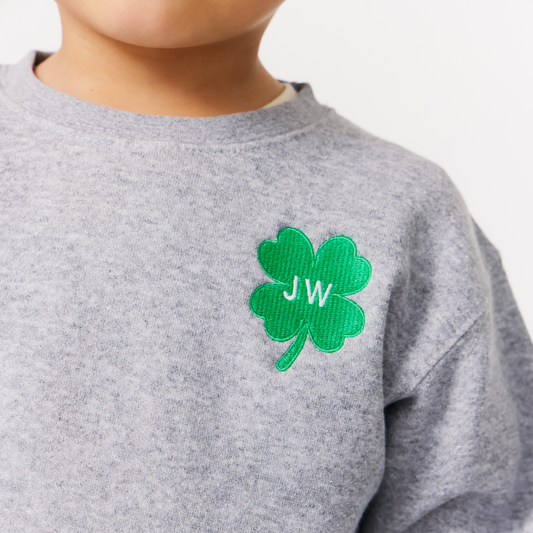 Clover Initial Crewneck Sweatshirt