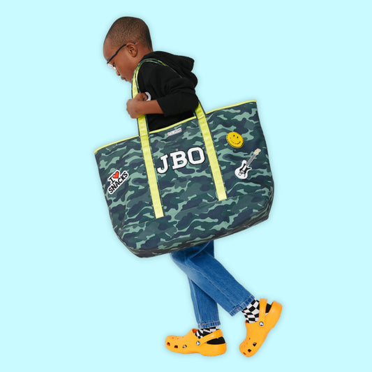 Customizable 6 Patch Weekender Tote Bag