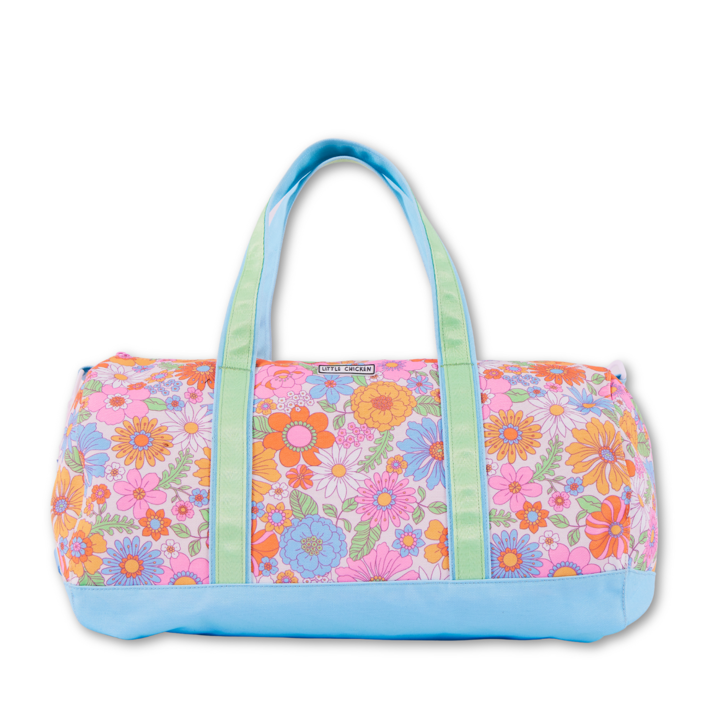 Customizable Floral Duffle Bag