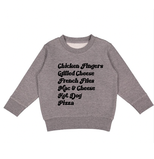 Kids Menu Crewneck