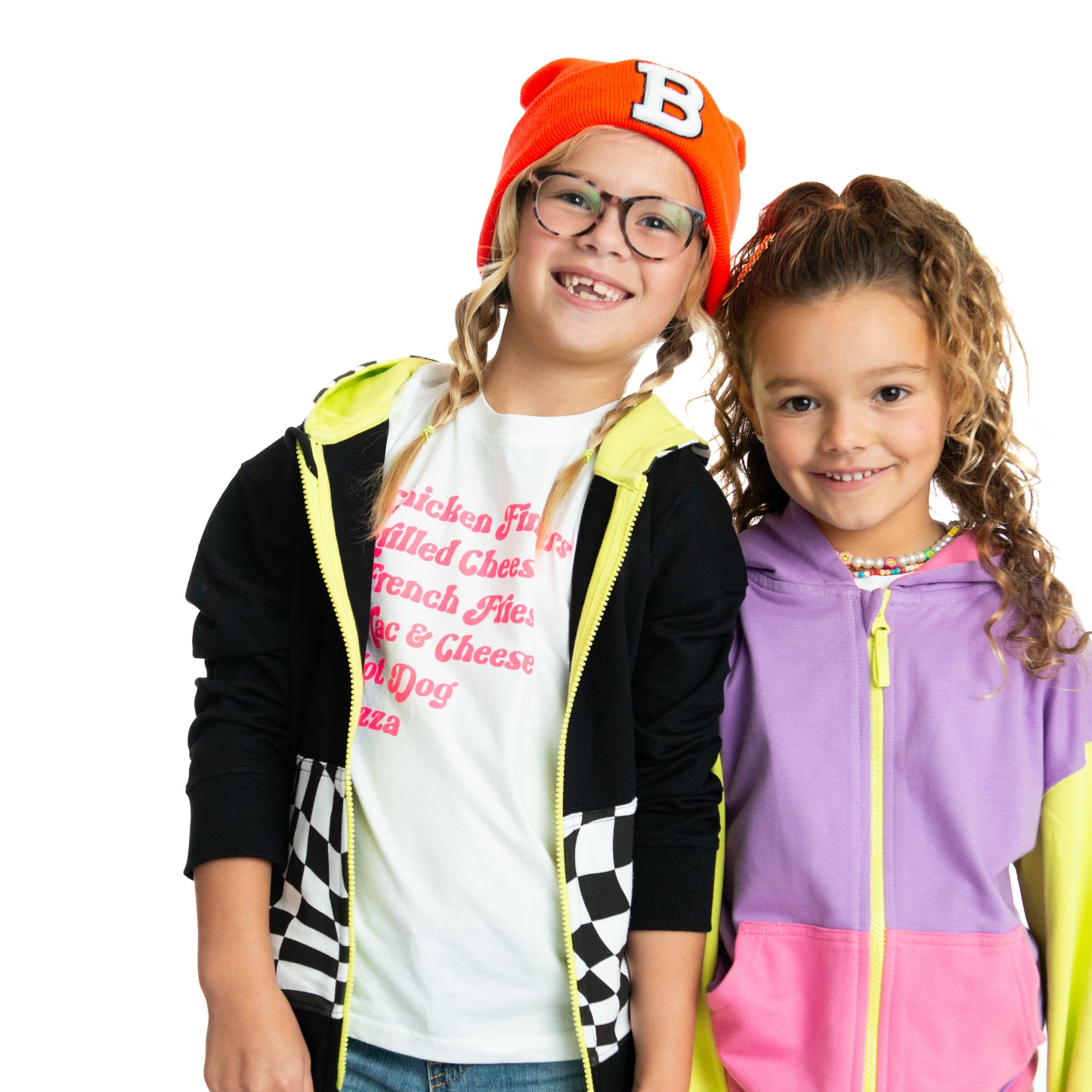 Customizable Zip Hoodie - Black Checker