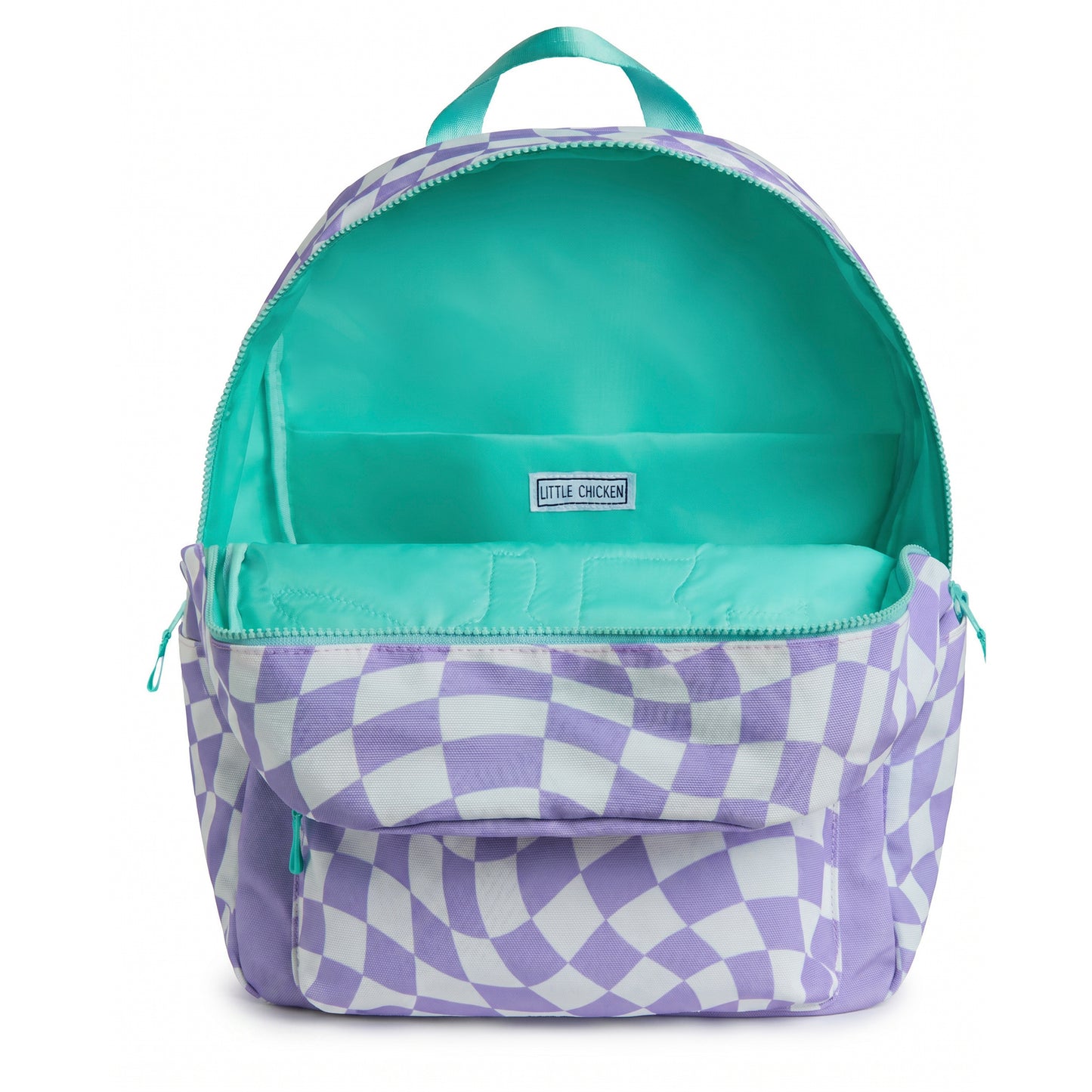 Purple Checkered Pre-Patched Backpack - Ships The NEXT DAY!
