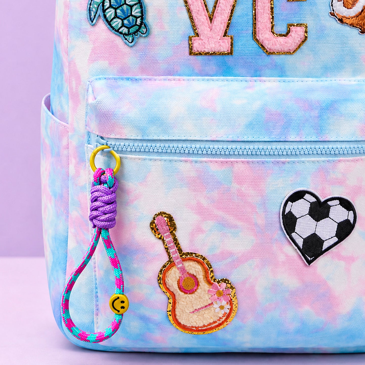 Smiley Rope Bag Charm Keychain