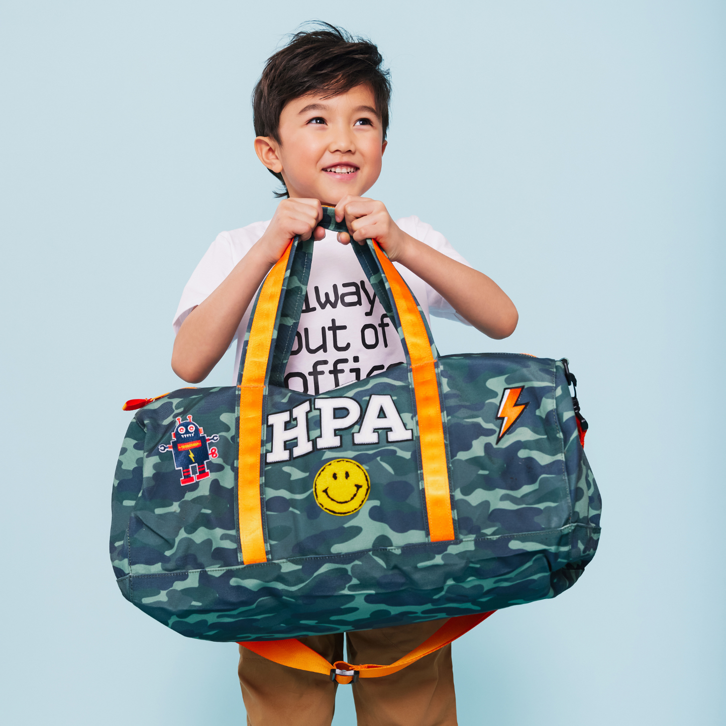 Customizable 6 patch Camo Duffle Bag