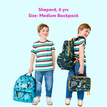 Camo Personalized Kids Backpack - Medium