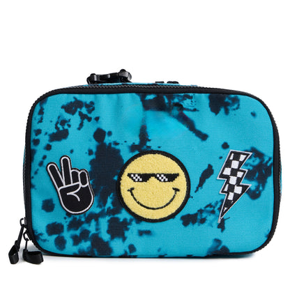 blue tie dye lunch box