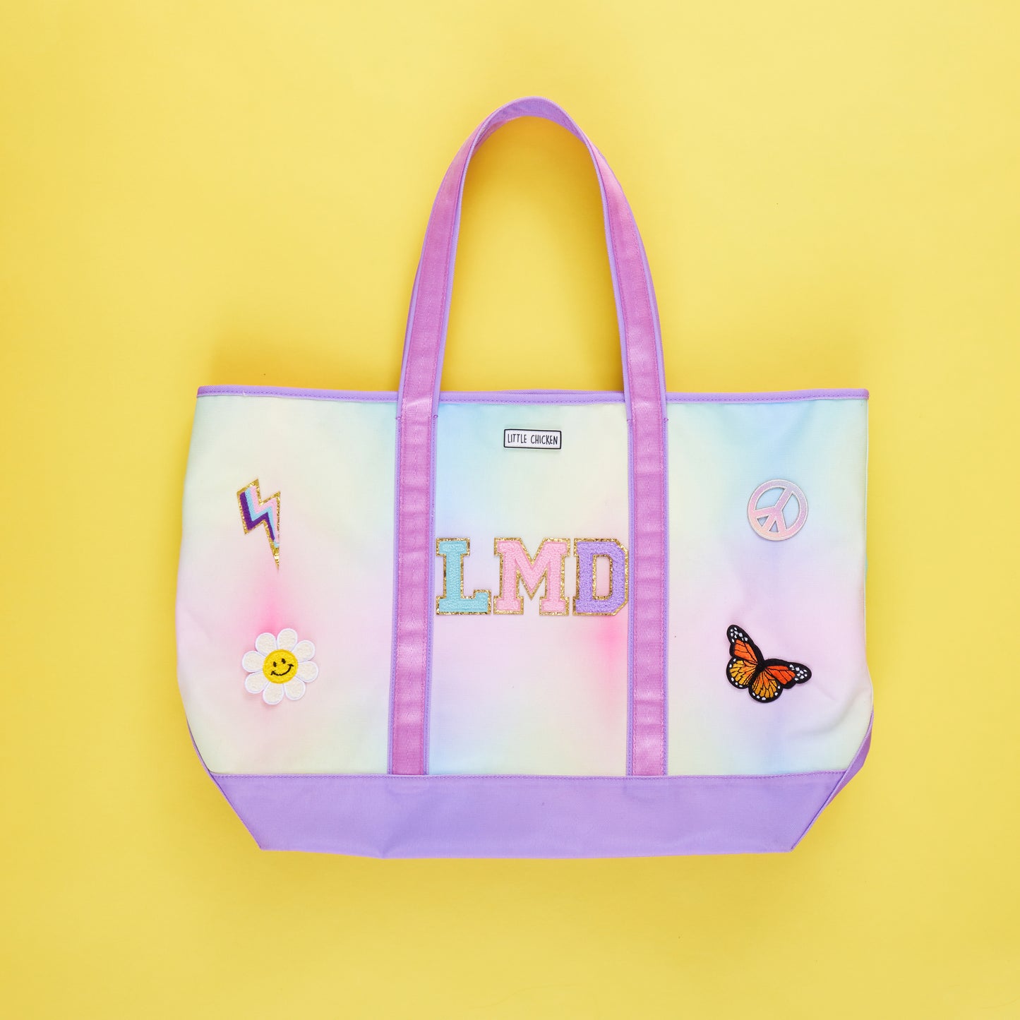 Customizable Weekender Bag Hazy Rainbow