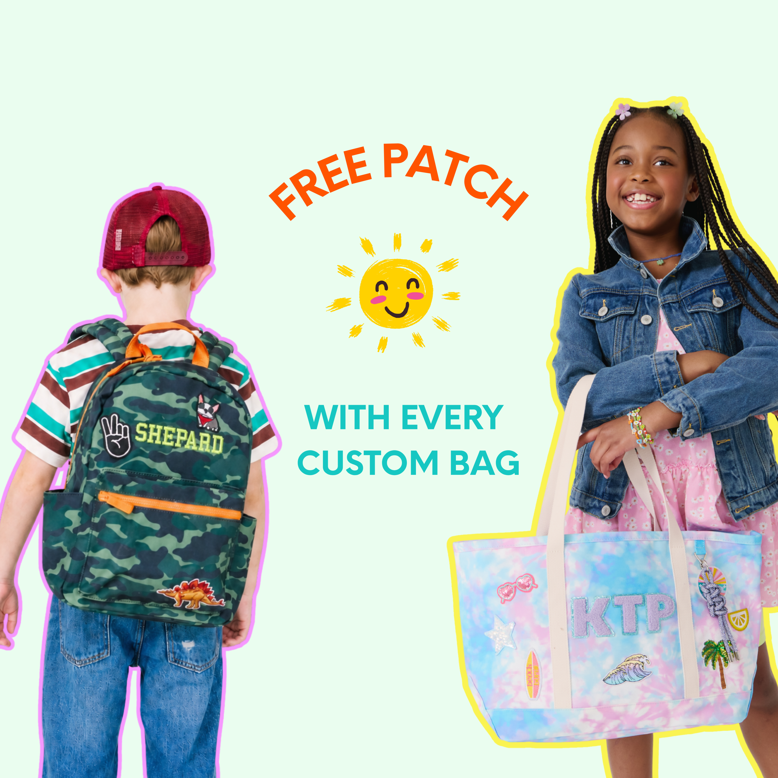 PERSONALIZED BACKPACK FOR KIDS AND TOTE