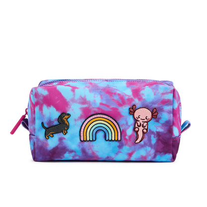 Personalized Purple Tie Dye Pencil Pouch for Kids | Custom Pencil Case
