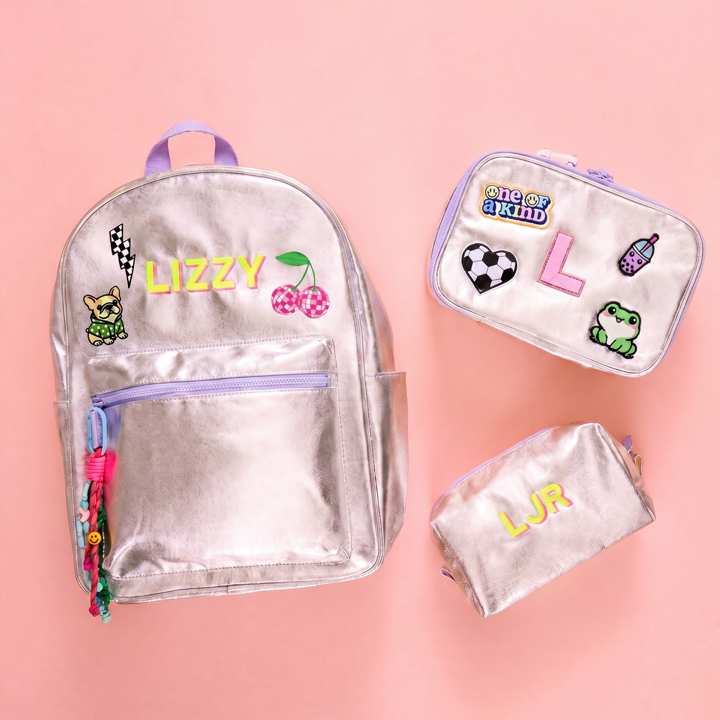 girls silver lunchbox 