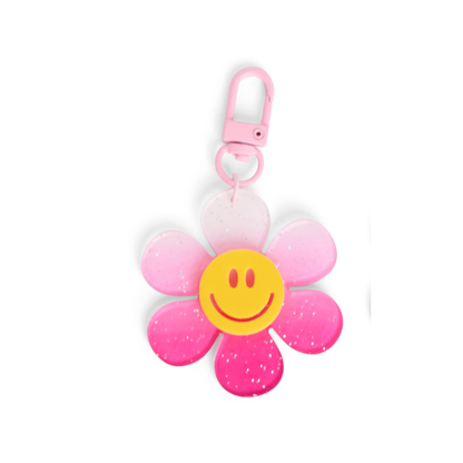 Daisy Smiley Bag Charm Keychain