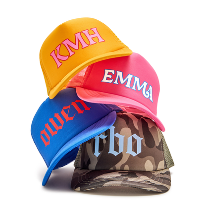 Personalized Trucker Hat for Big Kids & Adults ( ages 10+)