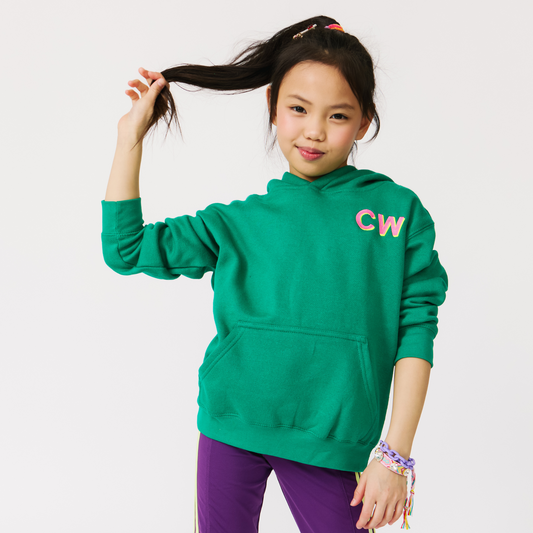 EMBROIDERED INITIAL HOODIE SWEATSHIRT