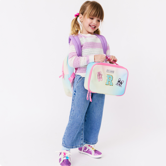 Customizable Lunch Box -  Hazy Rainbow