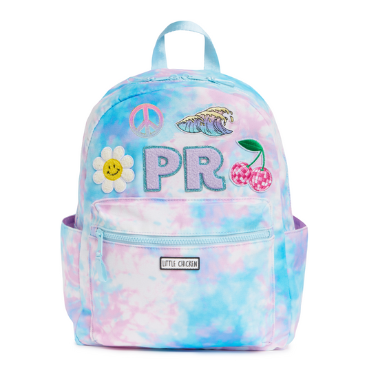 Customizable Backpack - Dreamy Tie Dye With Patches