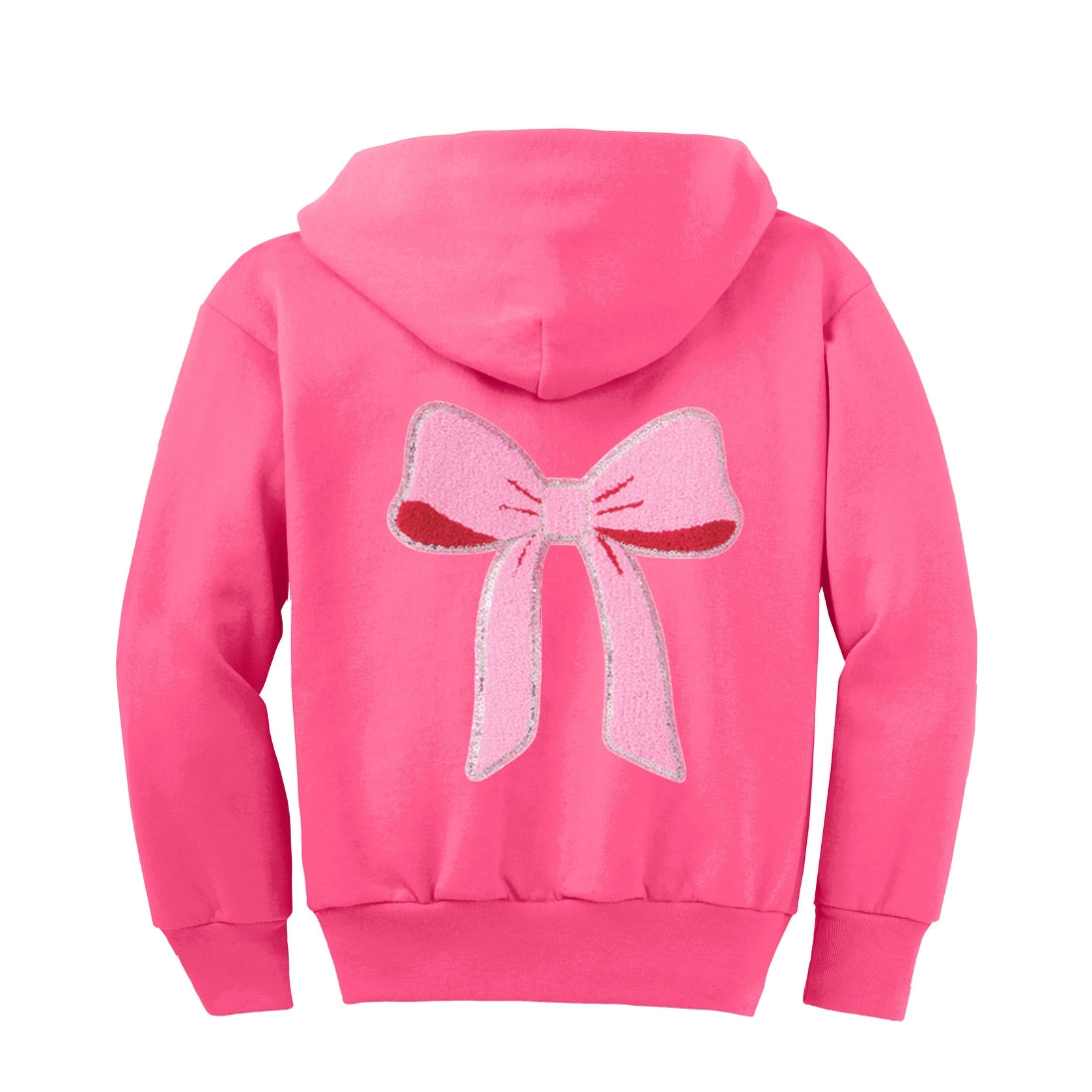 ZIP-UP CUSTOMIZABLE HOODIE SWEATSHIRT, Bright Pink