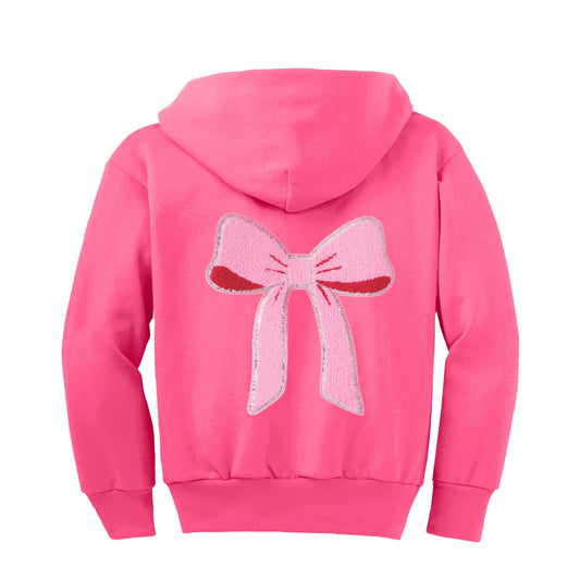 ZIP-UP CUSTOMIZABLE HOODIE SWEATSHIRT, Bright Pink