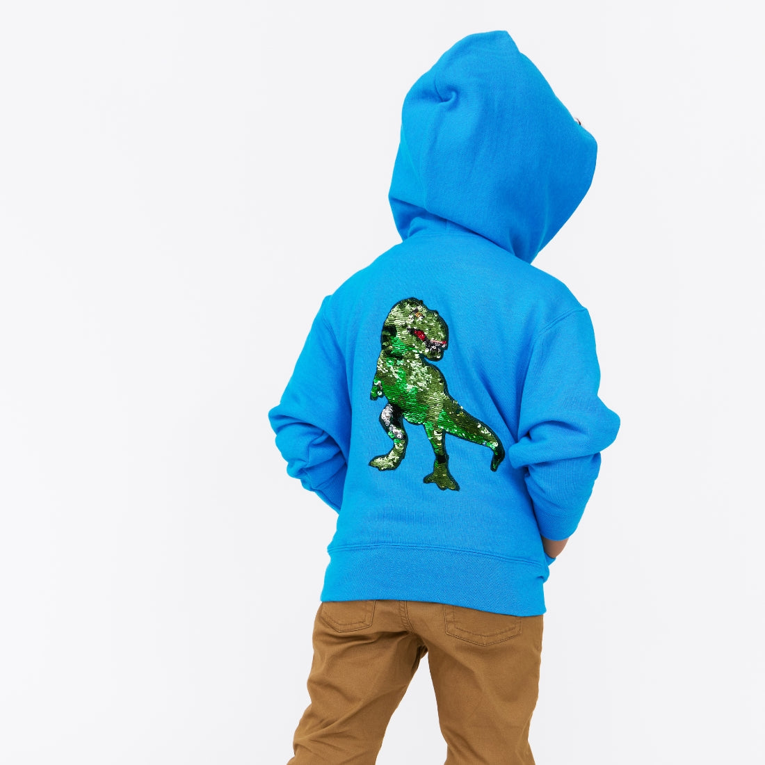 ZIP-UP CUSTOMIZABLE HOODIE SWEATSHIRT, Bright Blue