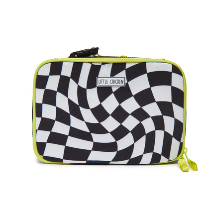 Customizable Lunch Box - Black & White Checkered