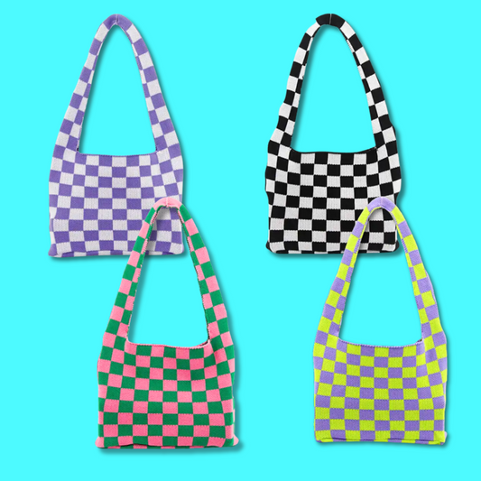 Checker Customizable Bag - 6 Patch Bundle