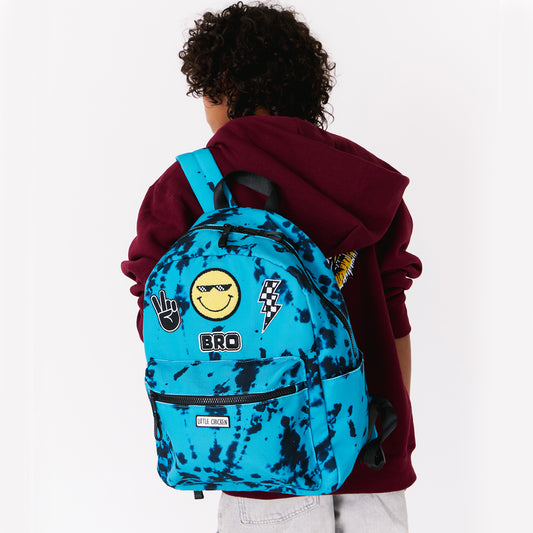Customizable Backpack, Cali Tie-Dye With Patches