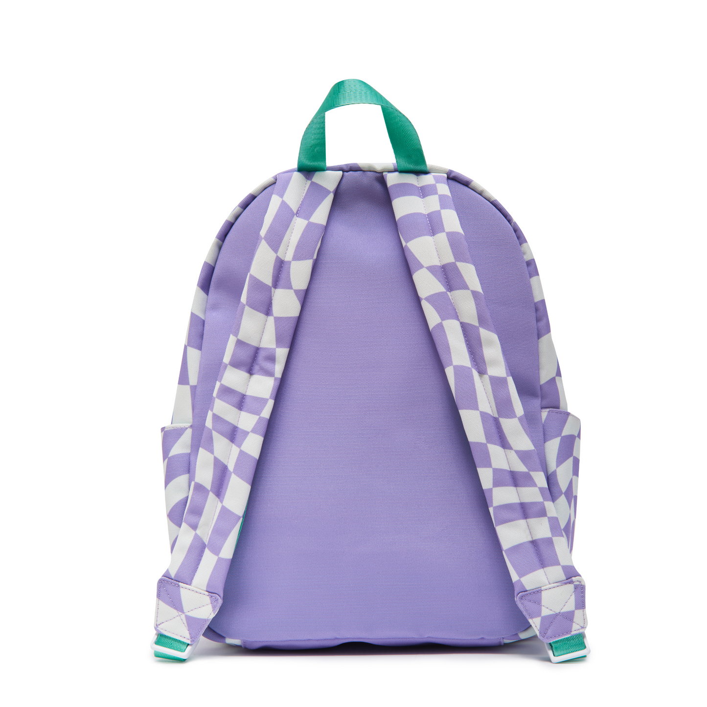 Patched Customizable Backpack- Purple Checkered