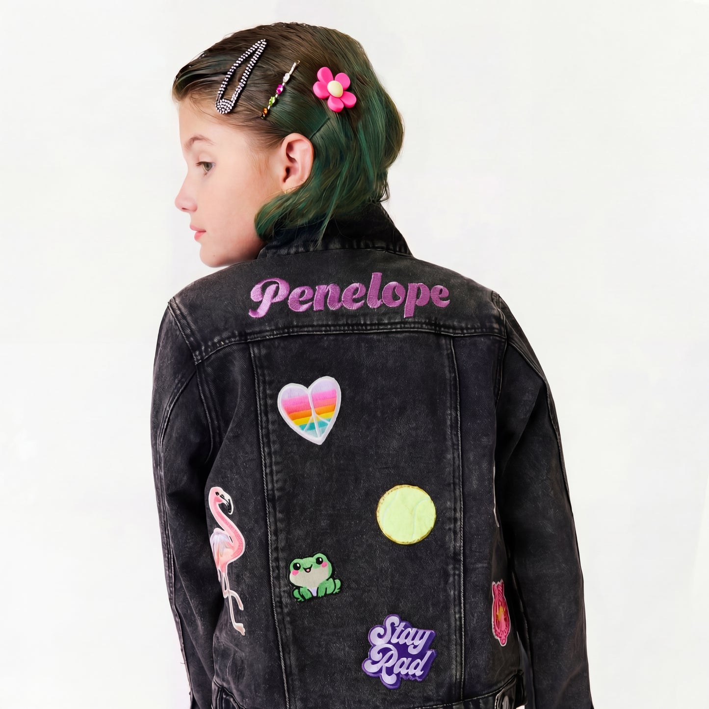 Embroidered Personalized Kids Denim Jacket | Custom Kids Jean Jacket