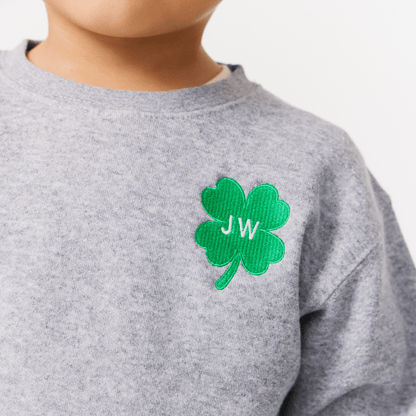 Clover Initial Crewneck Sweatshirt