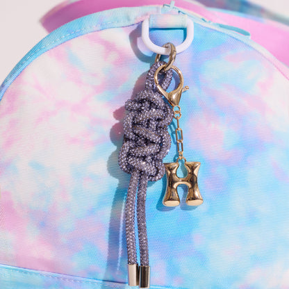 Crystal Rope Bag Charm Keychain