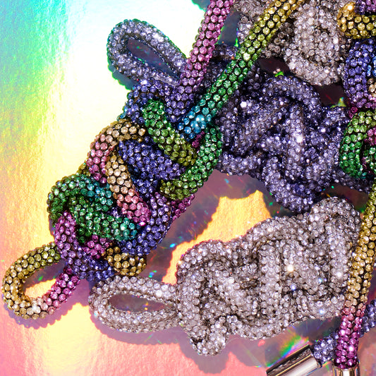 Crystal Rope Bag Charm Keychain