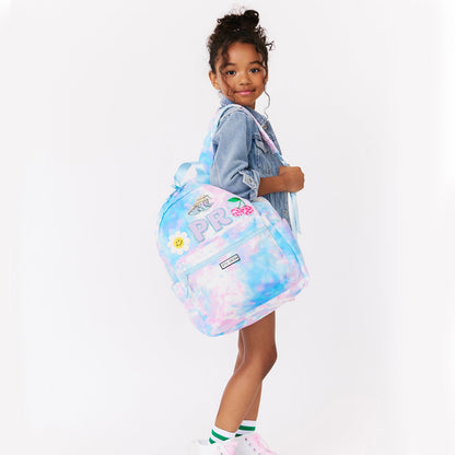 Customizable Backpack - Dreamy Tie Dye With Patches