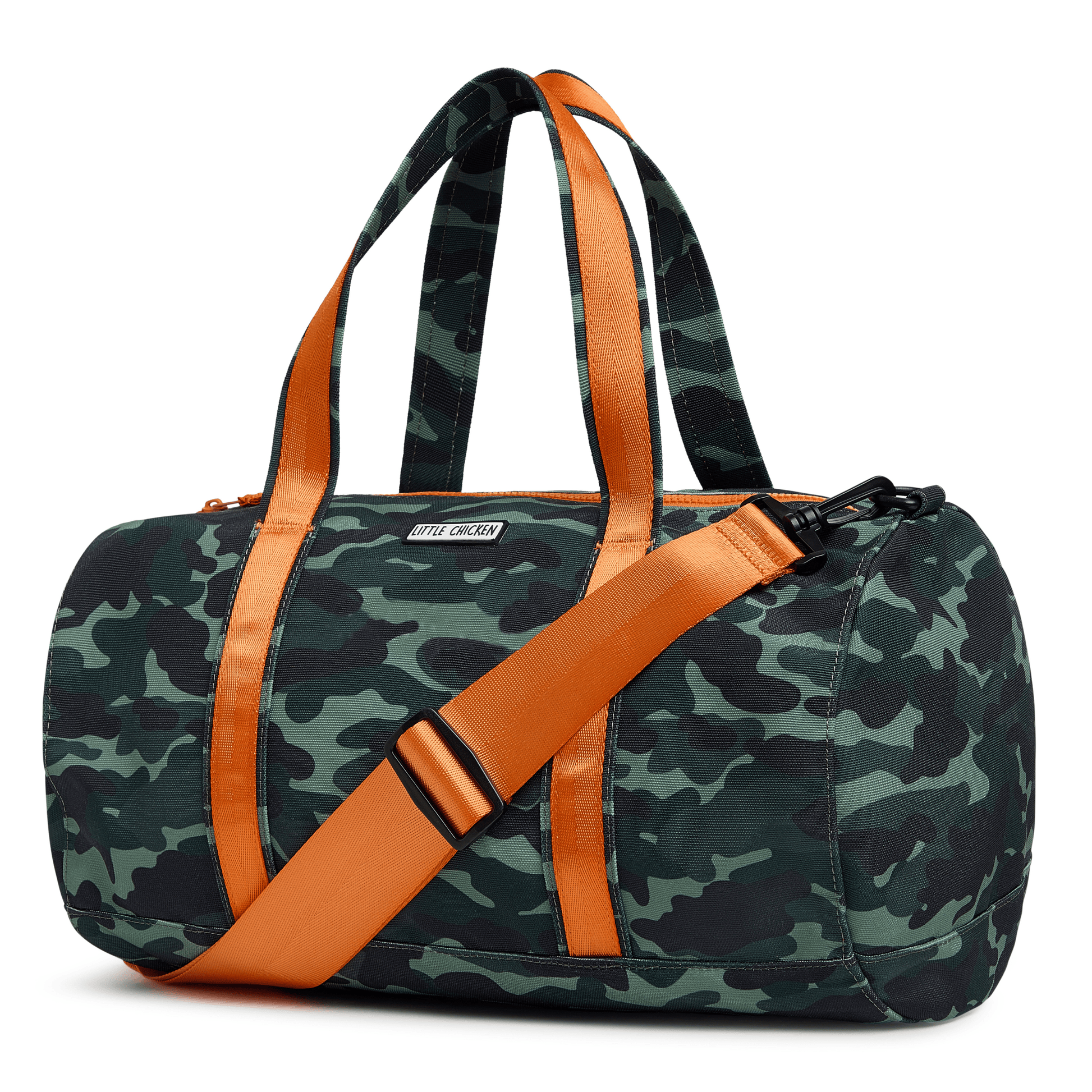 Customizable Green Camo Duffle Bag, Personalizable Duffle Bag For Kids