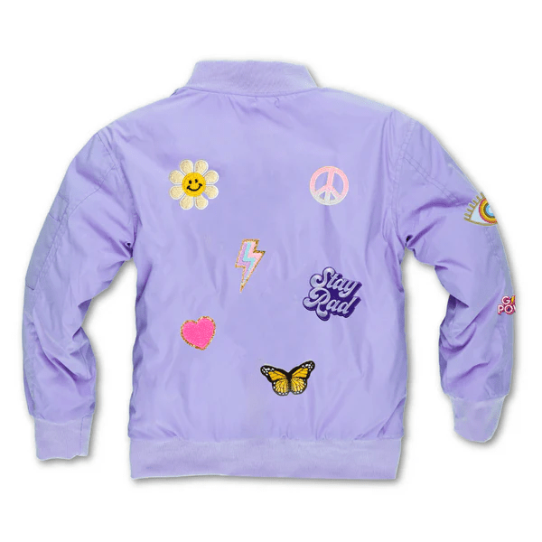 Customizable Nylon Bomber Jacket - Blush