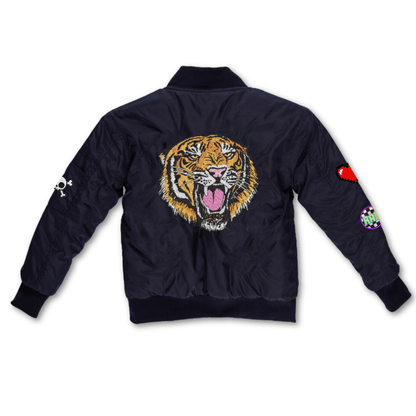 Customizable Nylon Bomber Jacket - Blush