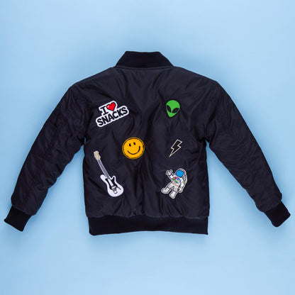Customizable Nylon Bomber Jacket - Blush
