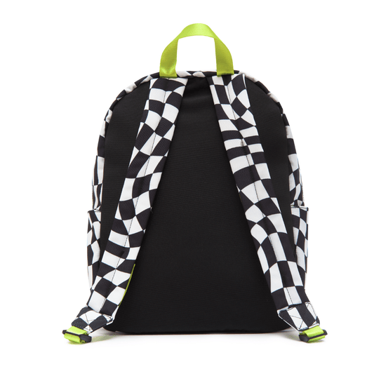 Customizable Backpack - Black & White Checkered With Patches
