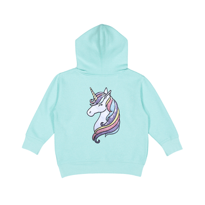 EMBROIDERED INITIAL HOODIE SWEATSHIRT - WAVE BLUE
