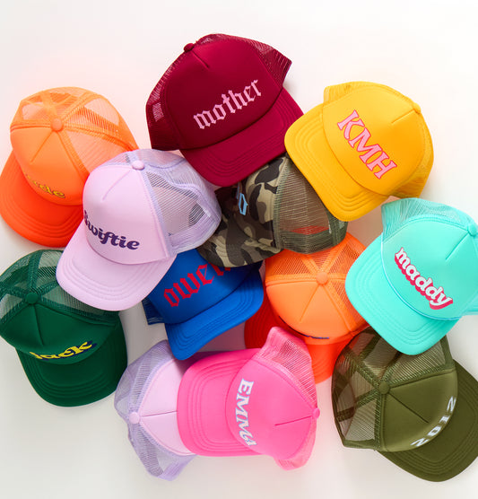Personalized Trucker Hat for Big Kids & Adults ( ages 10+)
