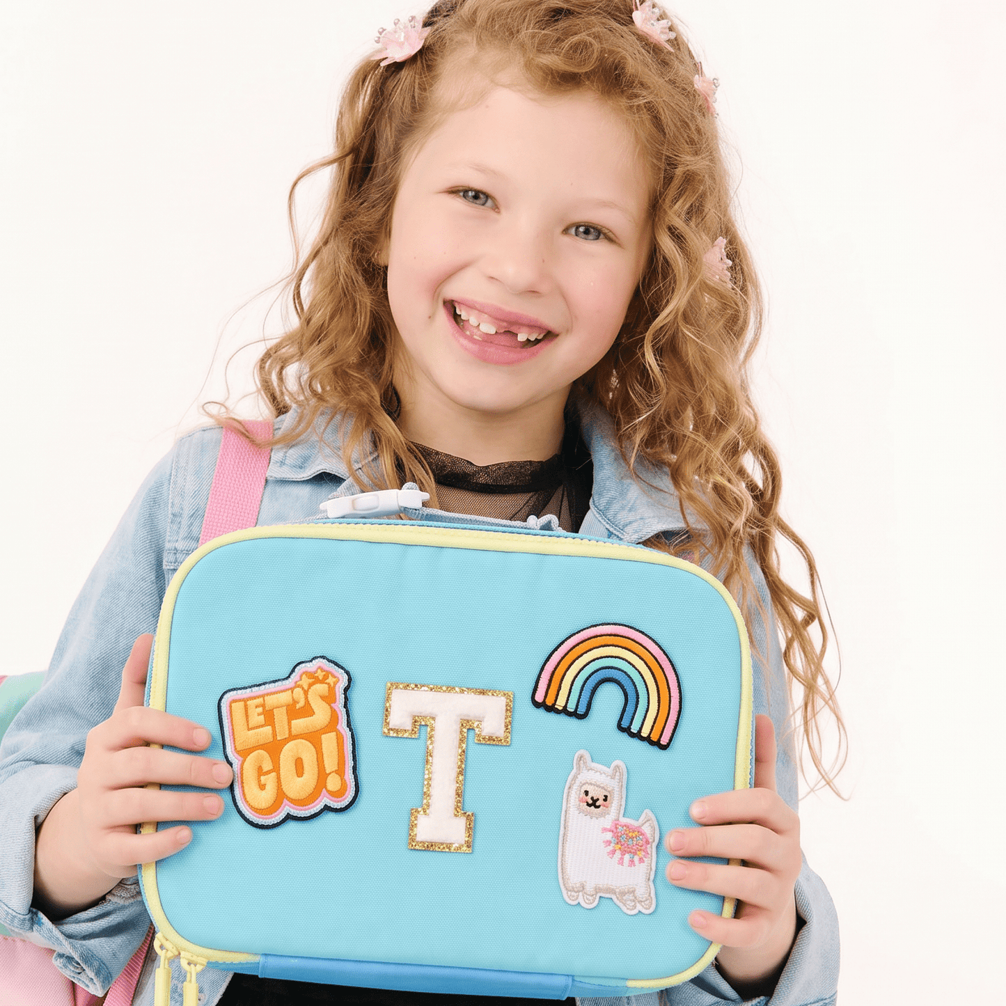 Personalized Pastel Lunch Box | Custom Patched Kids Lunch Box