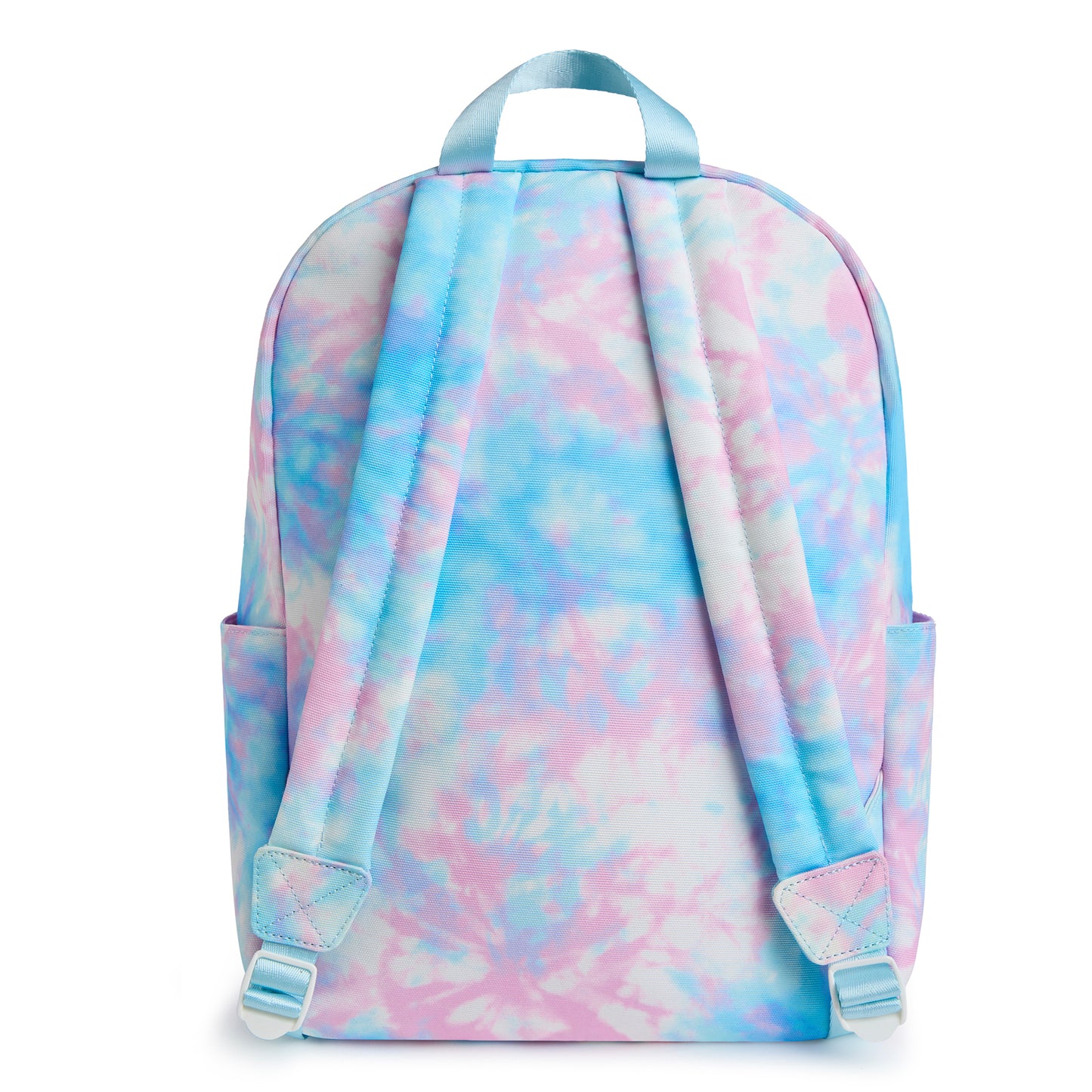 Pink & Blue Tie Dye Personalized Patched Kids Backpack - Large