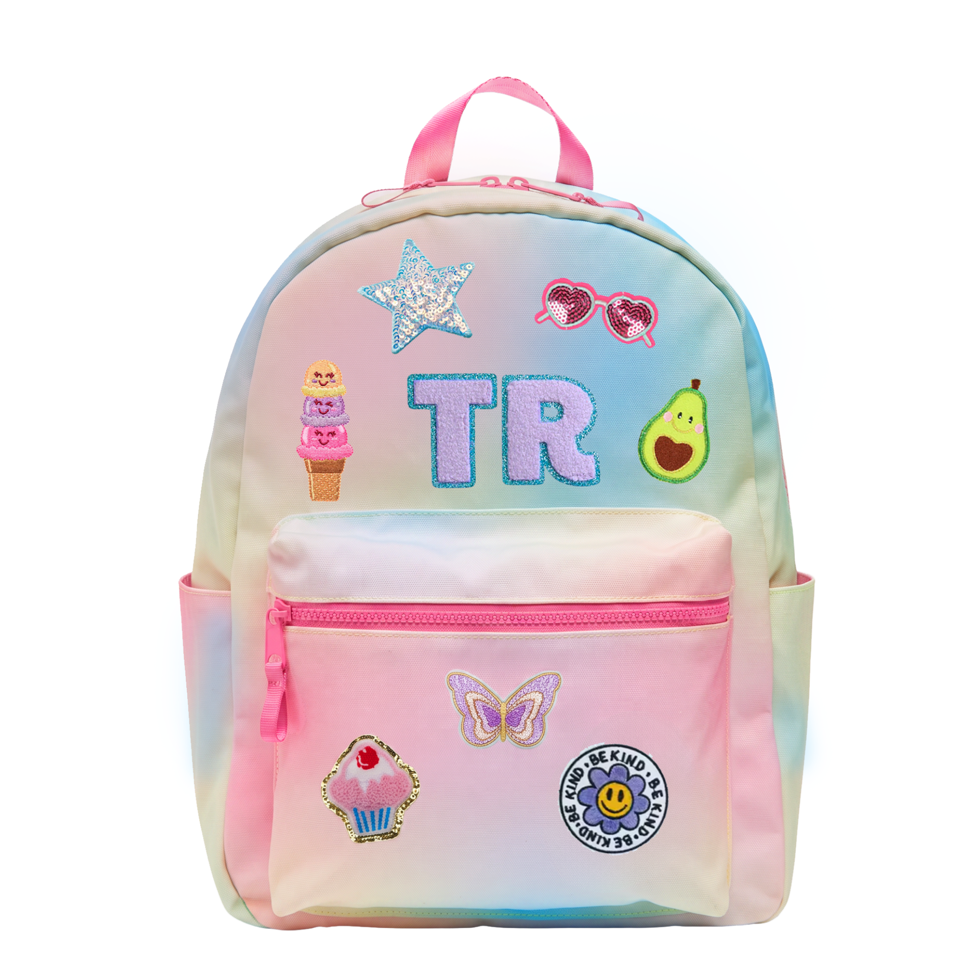 Little Chicken Patched Rainbow Backpack