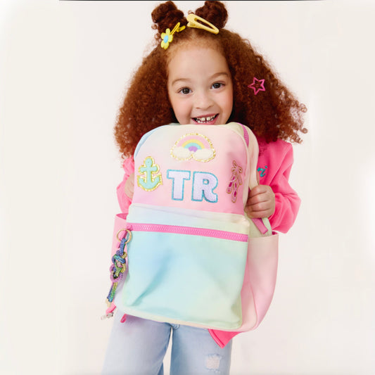 rainbow personalized backpack