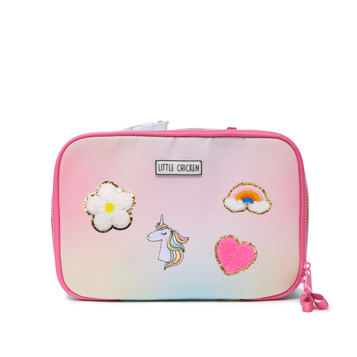 Pre-Patched Lunch Box Rainbow With Patches