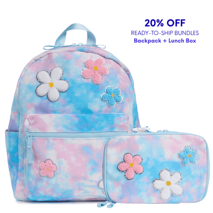 Pre-Patched Tie Dye Backpack & Lunch Box Bundle- SAVE 20%