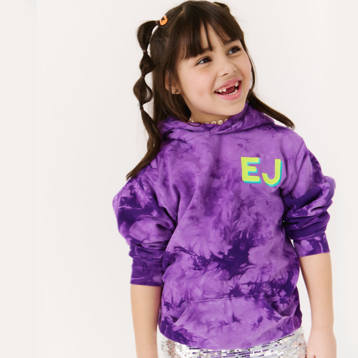 TIE DYE CUSTOMIZABLE HOODIE SWEATSHIRT, Purple