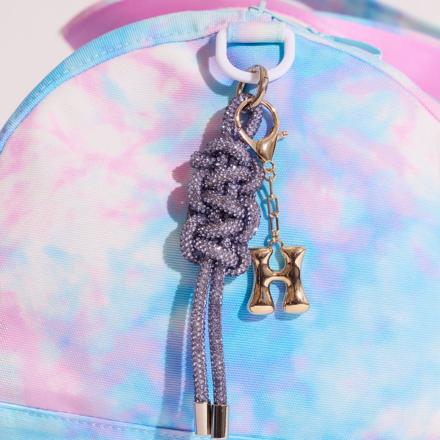 Crystal Rope Bag Charm Keychain