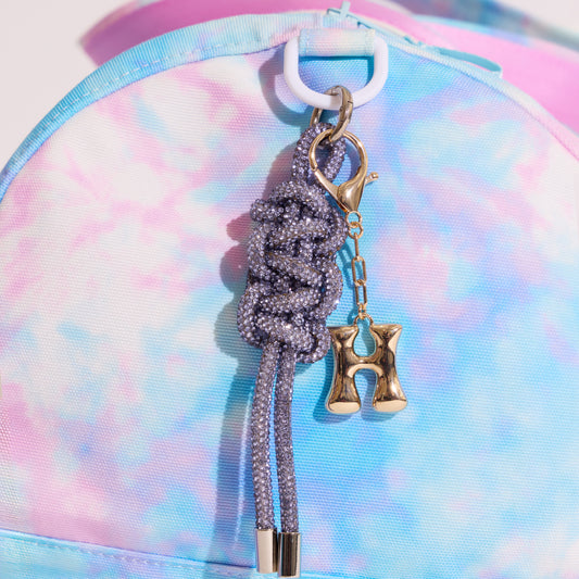 Crystal Rope Bag Charm Keychain